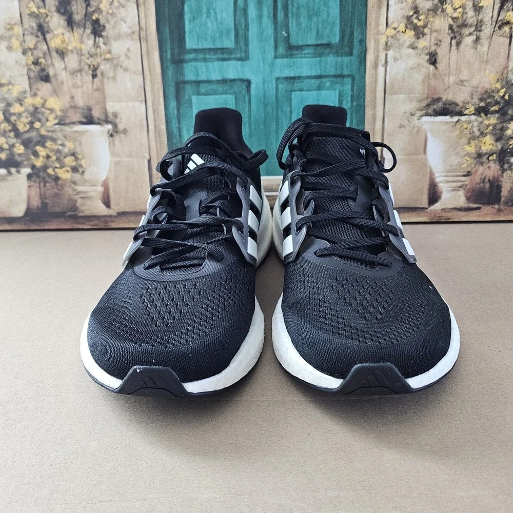 Adidas Men's Pureboost 23 Running Shoes Sneaker Athletic Black White Size 12.5